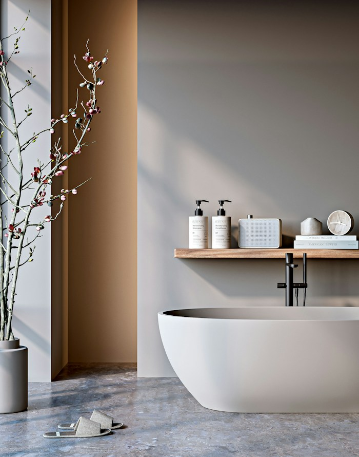 Elegant bathroom accessories